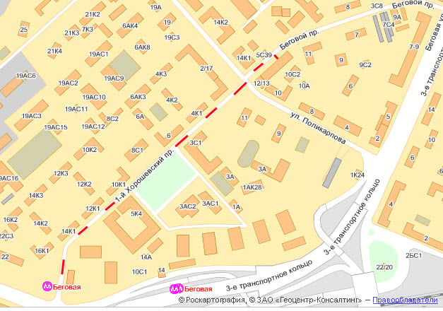 Адрес боткинской больницы. Карта Боткинской больницы. Боткинская больница метро Беговая. Карта ул Поликарпова. Боткинская больница на карте Москвы.